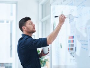 Don't manage projects on a whiteboard. Utilize task tracking in Procore for your construction business.